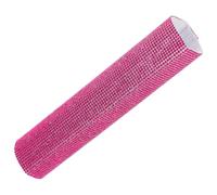 Genérico Funda para Micrófono de Mano Inalámbrico Purpurina Rosa Fucsia Cubierta Decorativa de Gemas de Imitación Protector del Mango para Cantantes y Presentadores