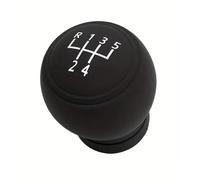 Generico Funda para pomo redondo de 5 marchas - Funda para pomo de cambio de coche de silicona antideslizante - Carcasa protectora pomo con marchas negro (parte trasera izquierda) 1 unidad