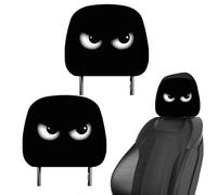 Genérico Funda para Reposacabezas de Coche, 2 Piezas Funda Halloween con Ojos Grandes, Decoración Estacional para Otoño, Vacaciones, Viajes, Carreras Y Trayecto