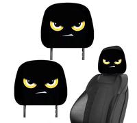 Genérico Funda para Reposacabezas de Coche,2 Piezas Fundas Divertidas De Halloween De Reposacabezas con Ojos Grandes - Decoración Estacional para Otoño, Vacaciones, Viajes, Carreras Y Trayecto