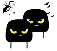 Genérico Funda para Reposacabezas de Coche - 2 Unidades Divertidos Dibujos Animados Halloween | Decoración Estacional para Otoño, Vacaciones, Viajes, Carreras Y Trayecto
