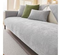 Genérico Funda para Sofà Chaise Longue,Manta Protectora Protección para Asiento Arañazos y Pelos Funda de Sofa Gato Perro para Sala Decoración del Hogar,Light Grey,90x210cm