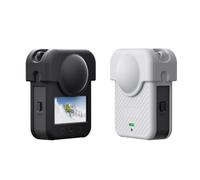 Genérico Funda Protectora de Silicona Accesorios para dji Osmo 360, Funda de Silicona Blanda con Tapa para Lente para dji OSMO 360, Resistente a arañazos y Golpes. (Negro)