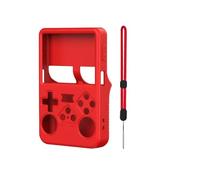 Genérico Funda Protectora de Silicona para ANBERNIC R36S Consola de Juegos de Mano, Suave Funda Protectora a Prueba de Golpes Anti-arañazos Funda Protectora Accesorios de Juegos (Rojo)