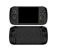 Genérico Funda Protectora de Silicona para ANBERNIC RG 406H Consola de Juegos Protección contra caídas Color sólido Simple Consola de Juegos de Mano Funda Blanda Accesorios (Negro)