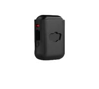 Genérico Funda Protectora de Silicona para dji Mic2 Transmitter, Funda Suave Protectora de Caparazón para Transmisor de Cámara Deportiva Micrófono Inalámbrico Accesorios (Negro)