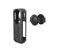Genérico Funda Protectora de Silicona para Insta360 X5 Tapa del Lente de la cámara (Black)