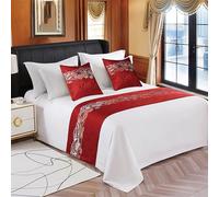 Genérico Funda Protectora Decorativa For Camino De Cama: Protege Camas, Sofás Y Sillones. Solución Práctica contra Manchas, Desgaste Polvo. Mejora La Decoración del Hogar Sin Esfuerzo(M,2X50*50cm)