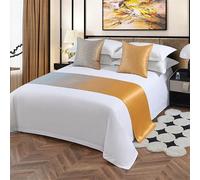 Genérico Funda Protectora Decorativa For Camino De Cama: Protege Camas, Sofás Y Sillones. Solución Práctica contra Manchas, Desgaste Polvo. Mejora La Decoración del Hogar Sin Esfuerzo(E,50 * 180cm)