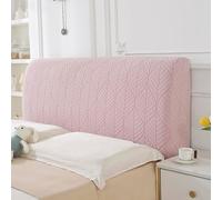 Genérico Funda Protectora elástica de Rayas Verticales Cabecero Cama 180, Cabeceros Funda Cover a Prueba de Polvo para decoración de Dormitorio Rosa 86.6 Pulgadas