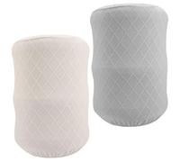 Genérico Funda Protectora Elástica para Cubo de Agua 2 Piezas Cubierta de Tela Resistente Beige y Gris para Dispensador y Garrafón Adecuado para Uso Doméstico y Oficina