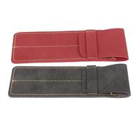 Genérico Funda Protectora para Bolígrafos Protege contra Polvo y Sujeta Firmemente de Cuero 2 Piezas Diseño Simple Adecuado para Organizar Plumas de Escribir