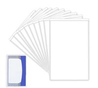 Genérico Funda Protectora para Cartas Coleccionables | 10 Unidades Sobres Protectoras PVC para Cartas De Trabajo | Cubiertas Protectoras Portátiles Unisex para Jóvenes Y Adultos
