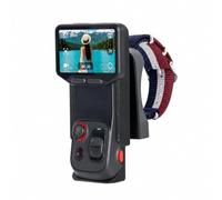 Genérico Funda Protectora para Insta360 Luna Ultra Mando a Distancia: Ángulo Ajustable, Liberación Rápida Magnética, Modo Horizontal/Vertical (Rojo y Blanco Mejorado)