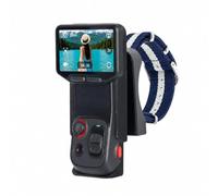 Genérico Funda Protectora para Insta360 Luna Ultra Mando a Distancia: Ángulo Ajustable, Liberación Rápida Magnética, Modo Horizontal/Vertical (Azul y Blanco Mejorado)