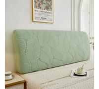 Genérico Funda Protectora tapizada Vintage elástica Fundas Cabeceros Estilo Europeo a Prueba de Polvo con patrón Retro en Relieve Cabecero Cama 180 Hojas - Verdes 190-210CM/(75''-82'')