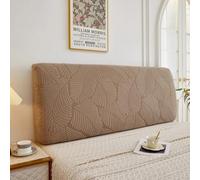 Genérico Funda Protectora tapizada Vintage elástica Fundas Cabeceros Estilo Europeo a Prueba de Polvo con patrón Retro en Relieve Cabecero Cama 180 Hojas - Caqui 170-189CM/(67''-74'')