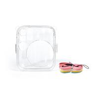 Genérico Funda Protectora Transparente para Instax Mini 13 Cámara, Cubierta de PC Duro Cristal Resistente a Golpes y Caídas Anti-Rayaduras Anti-Polvo, Alta Transparencia