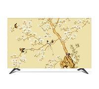 Genérico Funda TV Exterior Antipolvo Cubierta de capucha decorativa para TV pantalla Paisaje Pájaros Árbol flores Montain Impermeable(B,22 inch)