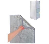 Genérico Funda Universal para frigorífico, Manta Aislante térmica para congeladores y cámaras frigoríficas, Parasol Reflectante (50x70cm y 50x170cm) - Ahorro energético, Color Gris.