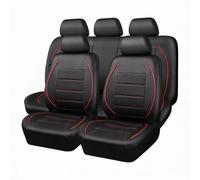 Genérico Fundas para Asientos de Coche para Ford Ranger Raptor 2019-2020, Juego Completo de Fundas de Cuero Sintético PU para Asientos Delanteros y Traseros, Compatible con Airbag