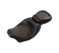 Genérico Fundas para Asientos de Motocicleta Gel para Conductor de Motocicleta, Pasajero, para Asiento, para Harley, para Touring FL, para Road King, 2009-2023(Naranja)