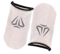 Genérico Fundas para Pulgares para Juegos Móviles, 1 Par de Fundas Transpirables Anti Sudor de Fibra de Plata Ultradelgada Caja Metálica, Accesorios de Juego para Mejor Agarre y Precisión