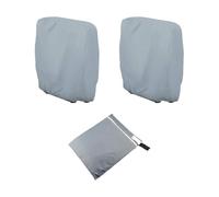 Generico Fundas para sillas Plegables de Exterior, Antipolvo para sillas Plegables de jardín en 2 Piezas - con de reparación práctica para jardín, Camping, salón, Playa, Piscina