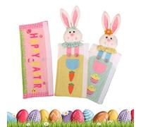 Generico Fundas para tiradores para electrodomésticos, protector de manijas de conejo de Pascua para electrodomésticos | Cubre puertas frigoríficos de colores, para casa, dormitorio, hotel