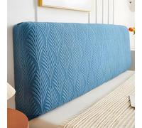Genérico Fundas Protectora elástica Cabeceros Cama 150 para tamaño Queen, California, King, Cabecero Cama 180, a Prueba de Polvo para decoración de Dormitorio Azul 86,6 Pulgadas
