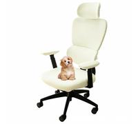 Genérico Fundas Sillas Oficina 6 Fundas universales para Silla giratoria, extraíbles, de Terciopelo elástico, Funda Silla Gaming con reposacabezas Blanco