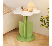 Genérico Funky Flower Shaped Sofa Side Table, Floral Accent Center Table with Thickened Wood Top, Playful Modern End Tables for Bedroom,Living Room or Reading Nook