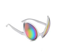 Genérico Funny Alien Glasses with Rainbow Lens, Party & Holiday Costume Sunglasses, Halloween Props, Festival Accessories, Cosplay & Fun Dress-Up Supplies