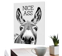 Genérico Funny Animal Bathroom Wall Art - Rustic Abstract Farmhouse Middle Ages Pictures | Bathroom Posters Wall Painting | Abstract Farmhouse Canvas Print For Home Dorm Office Apartment Hotel Toilet