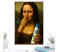 Genérico Funny Bathroom Wall Art, Pinching Nose Canvas Artwork, Restroom Poster Print, Humorous Toilet Accessory, Sturdy Decorative Design, Suitable For Home Apartment Hotel Office