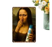 Genérico Funny Bathroom Wall Art | Pinching Nose Poster Humor Wall Decor | Restroom Prank Poster Print | for Washroom Home Apartment Hotel Dorm