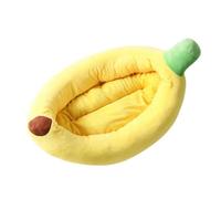 Genérico Funny Cat Bed - Banana Shape Sleeping Nest | Soft Plush Cat Bed