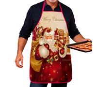 Genérico Funny Christmas Apron Waterproof Bib Party Tool - Cute Apron For Women, Bakers, Wife, Husband, Family | Baking, BBQ, Gardening, Sewing, Home Grill, Holiday Cooking, Baking, Gift Idea, estilo