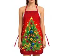 Genérico Funny Christmas Apron Waterproof Bib Party Tool - Cute Apron For Women, Bakers, Wife, Husband, Family | Baking, BBQ, Gardening, Sewing, Home Grill, Holiday Cooking, Baking, Gift Idea, estilo