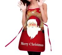 Genérico Funny Christmas Apron Waterproof Bib Party Tool - Cute Apron For Women, Bakers, Wife, Husband, Family | Baking, BBQ, Gardening, Sewing, Home Grill, Holiday Cooking, Baking, Gift Idea, estilo