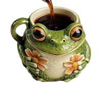 Genérico Funny Coffee Mug Resin Funny Novelty Frog Flower Cups