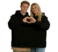 Genérico Funny Couple Hooded Sweatshirt,Two Person Intimate Matching Hoodie,Couples Hooded Intimate Pullover for Lovers Friends