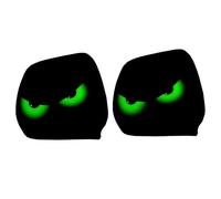Genérico Funny Elastic Vehicle Protector - 2 Pieces Polyester Seat Wrap, Big Eyes Design | Cartoon Headrest Covers For Cars, Stretch Dust Shield Set For Truck SUV Interior Accents