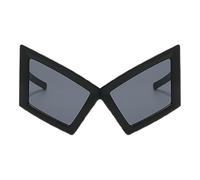 Genérico Funny Eye Glasses, Oversized Kitten Eye Sunglasses, 5.91x3.15 Inches Trendy Eyeglasses, Hip Hop Novelty Eyewear Accessories for Women, Adults, Dancers, Parties and Costume Events