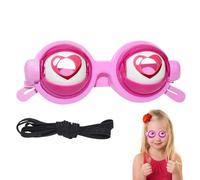 Generico Funny Glasses, Manual Blink Action Eyewear, 5.71x2.36IN ABS PP Prop Glasse with Winking Feature, Party Birthday Accessory, Funny Glasses with Sturdy Build, Glass for Stage Show Family