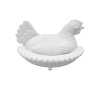 Genérico Funny Hen Shape - Whimsical Kitchen Tool, Vibrant Yellow Resin for Cheerful Counter Decor, Detailed Animal Hull, Space Saving with Adorable Character Art, Sponge Stand for Homes and Cafes