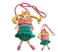 Genérico Funny Phone Holder Bag - 12 Inch Sling Pouch Knitted | Knitted Sausage Mouth Bag - Practical And Stylish Phone Holder For Shopping Traveling Dating Camping Parties And Everyday Use