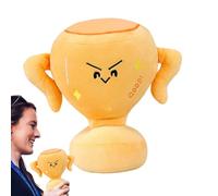 Genérico Funny Plush Trophy Pillow, Soft Cartoon Stuffed Doll, Adorable Accompanying Decorative Home Pillow for Boys Girls Room, Sofa or Bed Display, Kids and Teens, 9.84 Inches