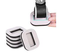 Genérico Furniture Caster Cups - Felt 70x80x15mm | Scratch Protector For Hardwood Ceramic Tile | Noise Reducing Wheel Cups For Sofa Legs and Tables Hardwood Floors Prevents Scratches