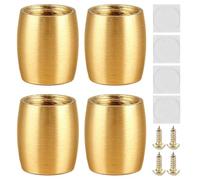 Genérico Furniture Legs - 7mm Heavy Duty Feet | Practical Furniture Supports - Replacement Furnitures Leg Set with Anti Slip Pads Screws for Sofa Bed Chair Desk Cabinet Dresser Home Upgrade Use